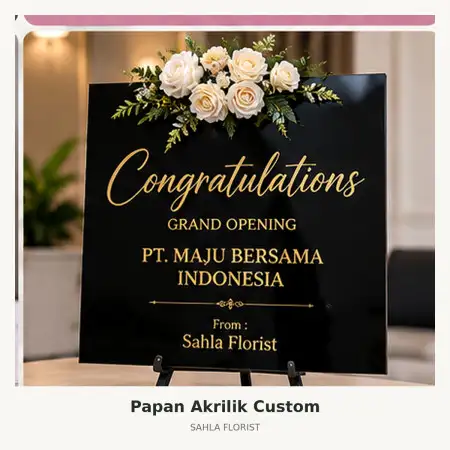 Papan Bunga Akrilik Labuhanbatu Selatan